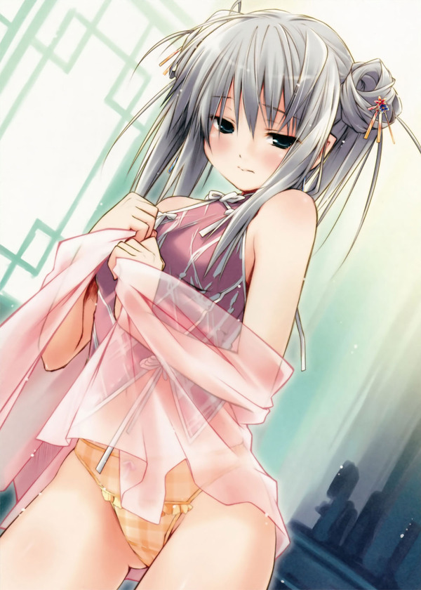 チャイナドレス画像スリット脚I256