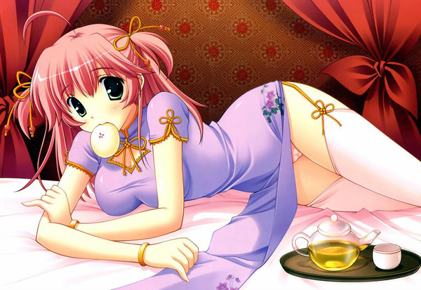 チャイナドレス画像スリット脚I251