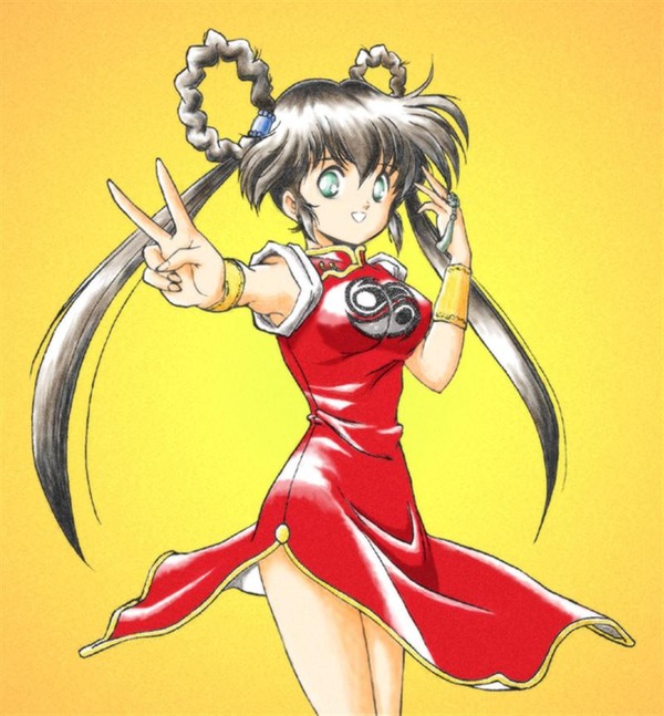チャイナドレス画像スリット脚N376