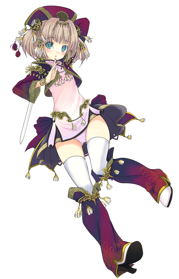 チャイナドレス画像スリット脚I237