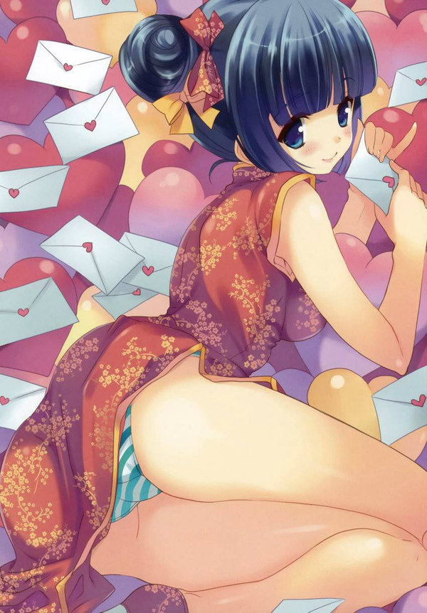 チャイナドレス画像スリット脚F165