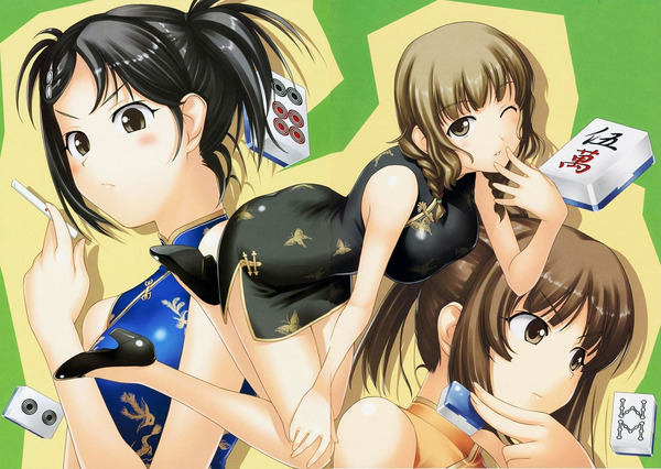 チャイナドレス画像スリット脚H208