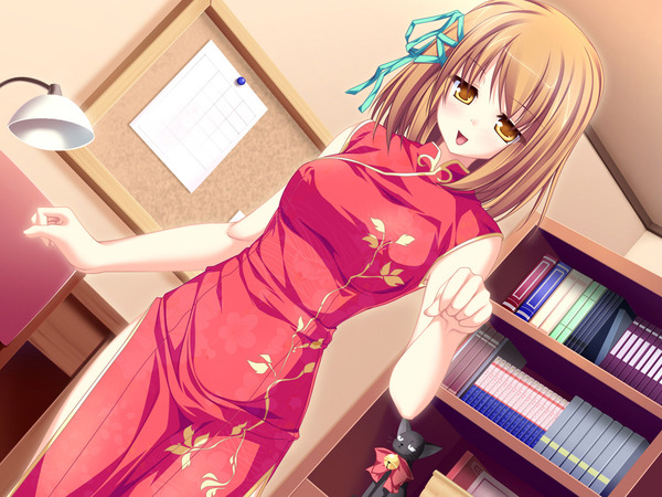 チャイナドレス画像スリット脚J280