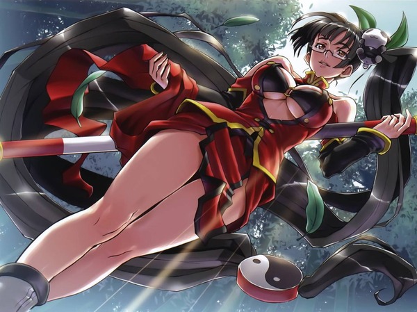 チャイナドレス画像スリット脚K314