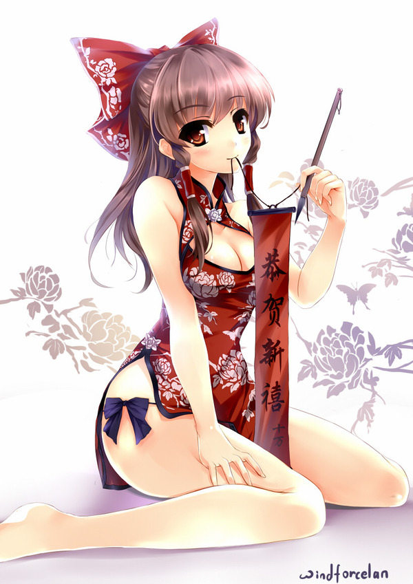 チャイナドレス画像スリット脚G199