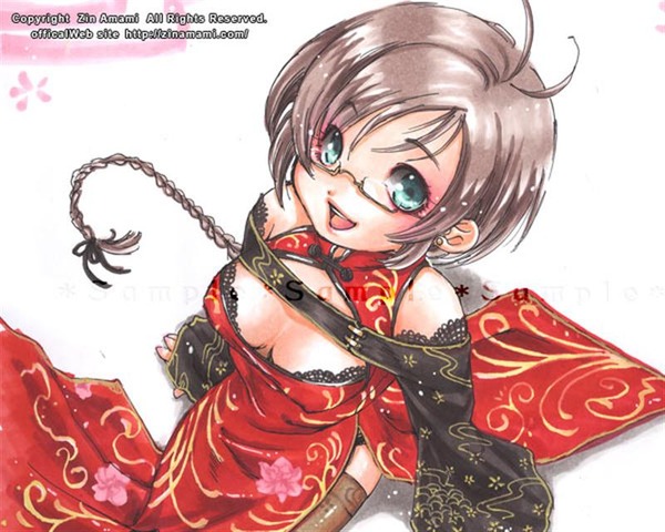 チャイナドレス画像スリット脚K305