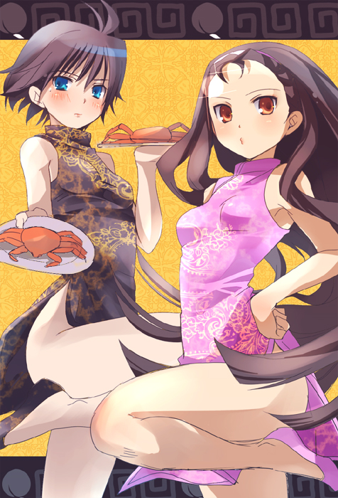 チャイナドレス画像スリット脚O425