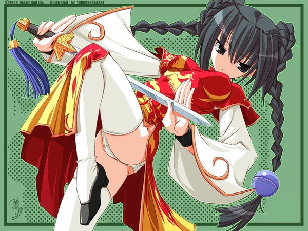 チャイナドレス画像スリット脚I248