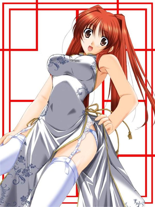 チャイナドレス画像スリット脚K296
