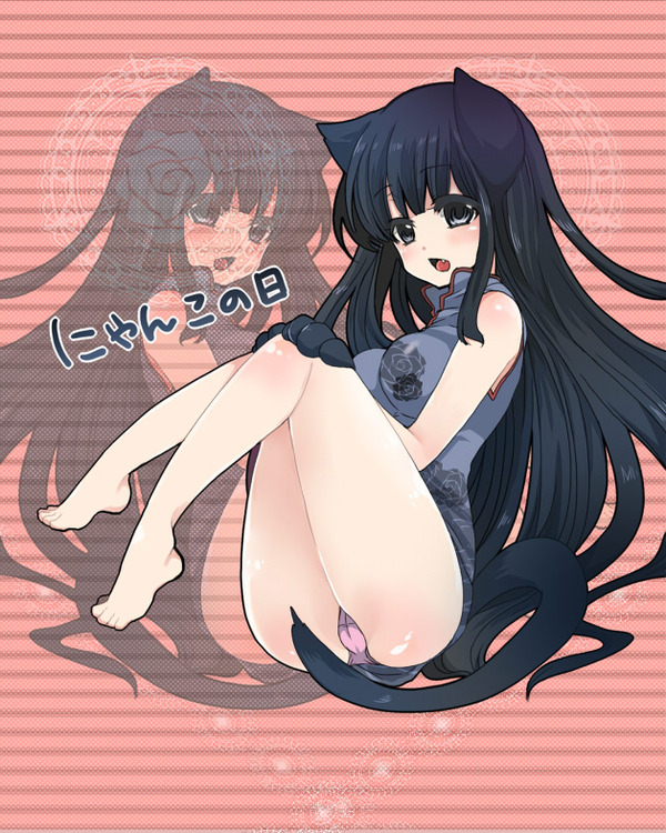 チャイナドレス画像スリット脚J264