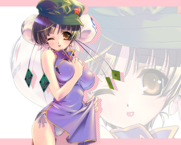 チャイナドレス画像スリット脚G187