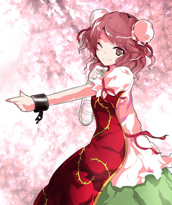 チャイナドレス画像スリット脚K306