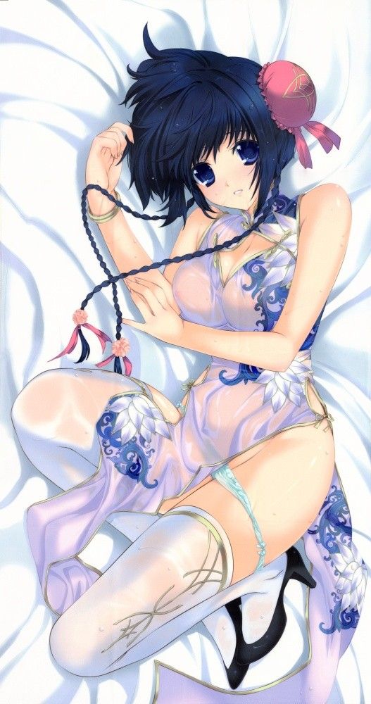 チャイナドレス画像スリット脚F172
