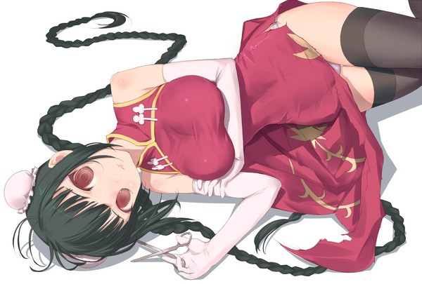 チャイナドレス画像スリット脚I252