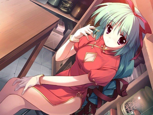チャイナドレス画像スリット脚L337
