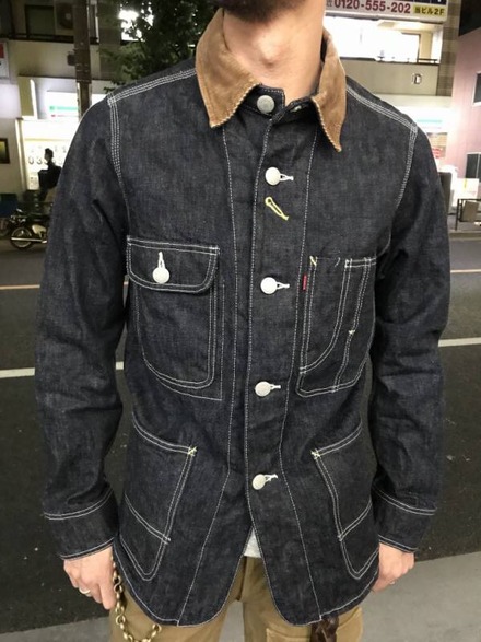 ブラウン コーデュロイ襟 カバーオール corduroy coverall] コーデュロイカバーオールブラウン | ハイヂ