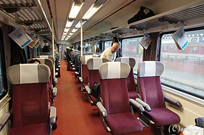 ウィーン行きEC1等車車内