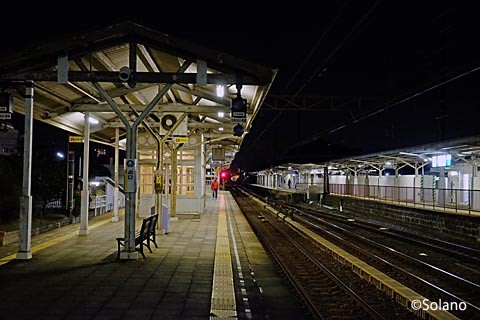 23時過ぎ、浜寺公園駅に降り立つ