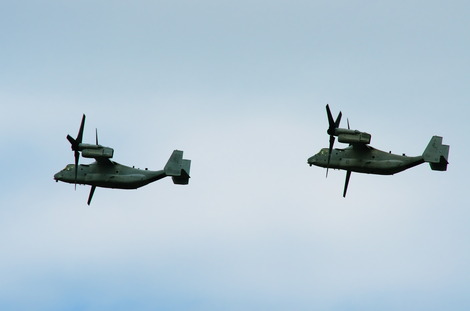 20181014 朝霞駐屯地観閲式MV-22オスプレイ