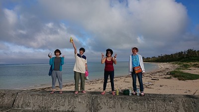 ダイビング後の散歩