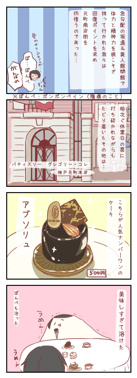 グレゴリー・コレのケーキが神だった(古代ギリシャ展&三宮レポ7)