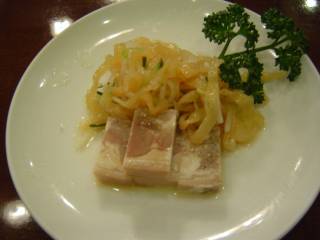 上海式クラゲと中国ハムの冷菜