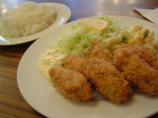 ポニーカキフライライス