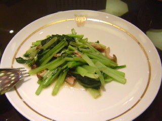 きのこと青菜の炒め