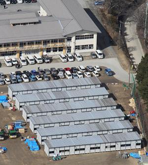 陸前高田市の仮設住宅