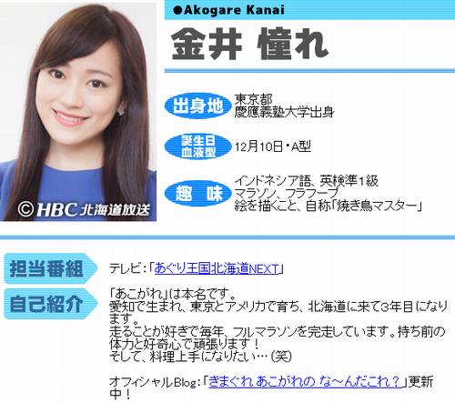 金井憧れプロフ