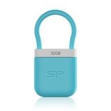 シリコンパワー USB2.0フラッシュメモリ 32GB Unique 510 ブルー 防水 防塵 SP032GBUF2510V1B