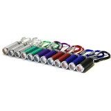 iimono117　カラビナ付き ミニLEDライト　ロング 12個×5セット（60個セット）　発光ダイオード