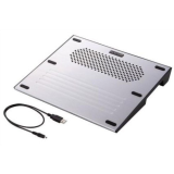 ELECOM 冷え冷えクーラー/アルミ/ダブルファン/13.3インチ~14.1インチW対応/シルバー SX-CL07SV