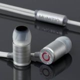 MUNITIO 航空機にも使われるアルミビレット使用 超本格的銃弾型デザイン イヤホン white M-Bill-W