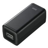 サンワサプライ USB出力付ポータブルバッテリー電源(ブラック) BTN-DC2NBK