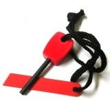 マグネシウムファイヤースターター　火打石 (レッド)