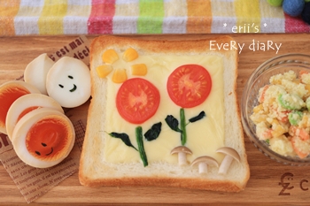 お花トースト