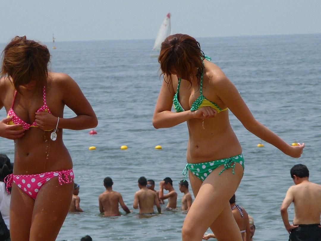 海水浴　素人　水着　盗撮 この夏のヌケる素人ギャル水着画像25枚 無料エロ画像コレクション - オキニー