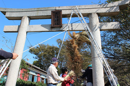 大輪神社の秋季祭「ワラの大蛇」6