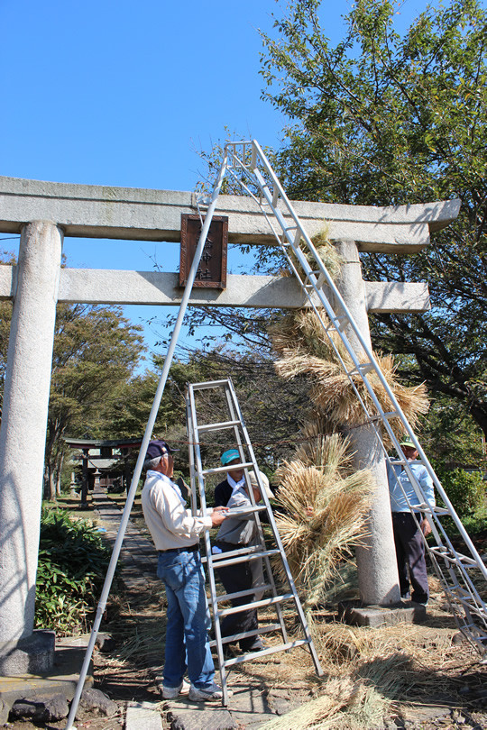 大輪神社の秋季祭「ワラの大蛇」8
