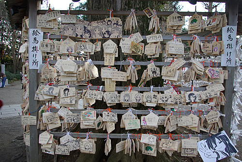 2012年1月4日の鷲宮神社絵馬掛け所