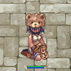 クマ帽+キューブマスク