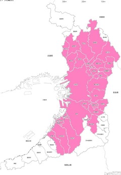 白地図大阪府