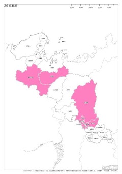 白地図京都府