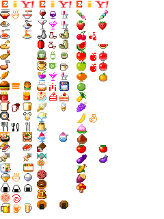 絵文字変換表(食べ物)