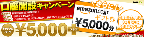 DMM11月口座開設1