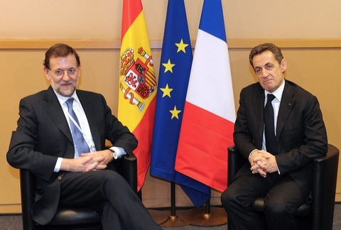 サルコジ大統領_スペイン・ラホイ首相