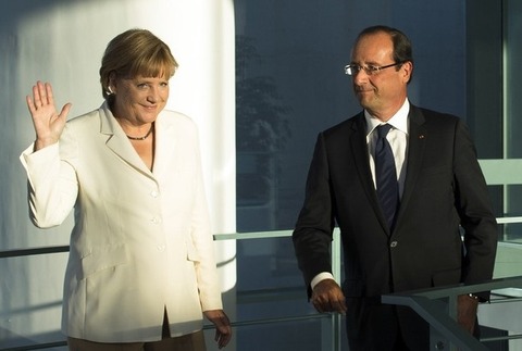 メルケル首相_オランド大統領1