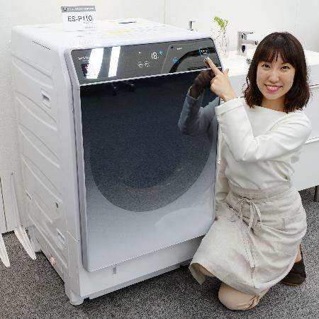シャープ「みんな、おしゃれな洗濯機を作ったぞ!」扉が鏡面仕立ての洗濯機発売wwwwwwwwwwwww