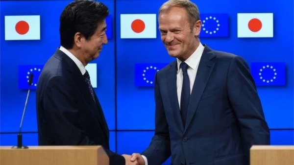 【速報】日本とEU、EPAに署名! → 規模がとてつもない模様wwwwwwwwww